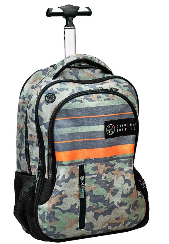 Maui And Sons Τσάντα Τρόλεϊ Ανατομική Retro Camo Maui 37x28x53εκ. 50-3476 - Maui And Sons - 50-3476