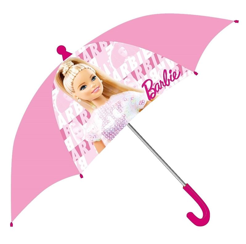 OEM Ομπρέλα Παιδική Barbie Λευκό-Ροζ Φ70εκ. 20-1365 (Χρώμα: Λευκό) - OEM - 20-1365