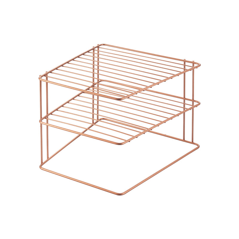 Ραφιέρα Γωνιακή Ροζ-Χρυσό Palio Polytherm Copper 25x25x19εκ. Metaltex 16-362402 - METALTEX - 16-362402