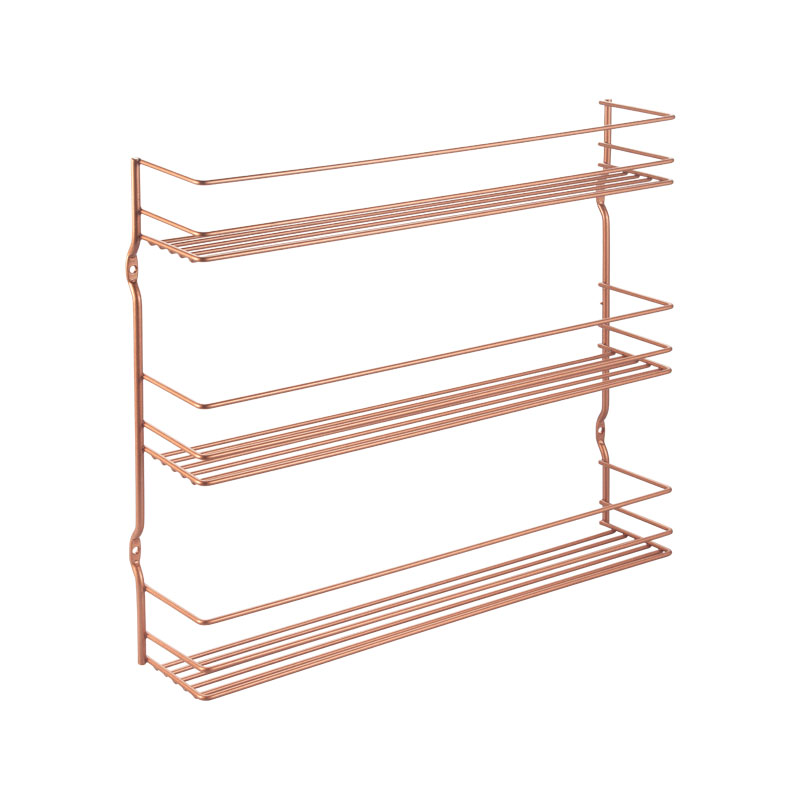Εταζέρα Τοίχου 3 Όροφη Ροζ-Χρυσό Pepito Polytherm Copper 36x8x32εκ. Metaltex 16-362533 - METALTEX - 16-362533