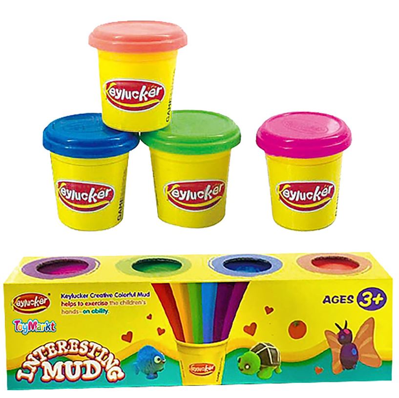 Toy Markt Σετ Πηλός 4 Χρώματα 24x6x6εκ. Toy Markt 71-3490 - Toy Markt - 71-3490