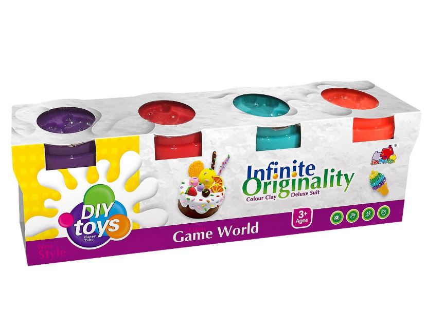 Μπουκαλάκια Με 4 Χρώματα Πηλού 22x4x6εκ. Toy Markt 71-3631 - Toy Markt - 71-3631