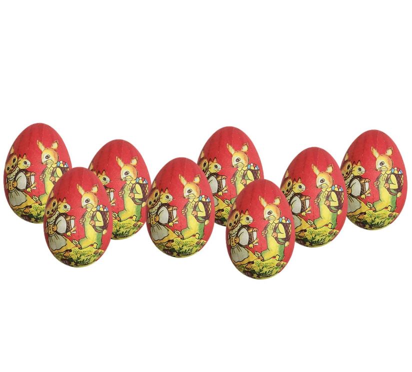 Αυγά Σετ 9τμχ Χάρτινα 6εκ. Bunny's 73-2075 (Χρώμα: Κόκκινο) - Bunny's - 73-2075