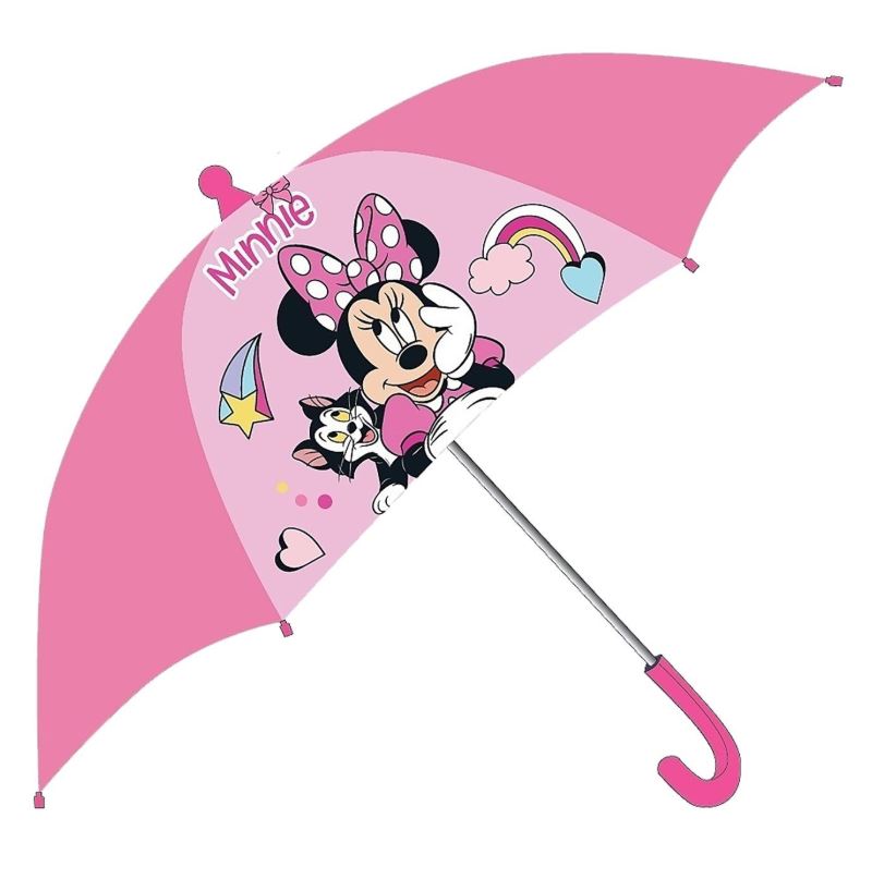 Disney Ομπρέλα Παιδική Minnie Λευκό-Ροζ Φ70εκ. Disney 20-1173 (Χρώμα: Λευκό) - Disney - 20-1173