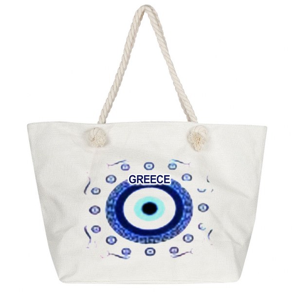 SUMMER tiempo Τσάντα Θαλάσσης Greece 34x17x55εκ. SUMMER tiempo 42-2582 - SUMMER tiempo - 42-2582