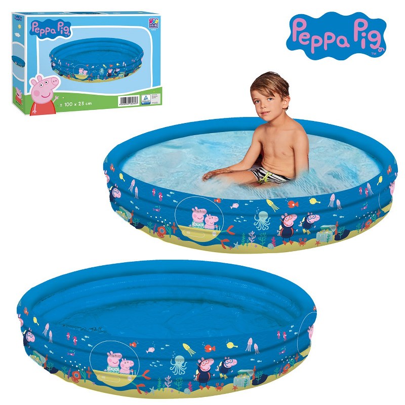 Peppa Pig Πισίνα Φουσκωτή Φ100x23εκ. Peppa 42-2750 - Peppa Pig - 42-2750
