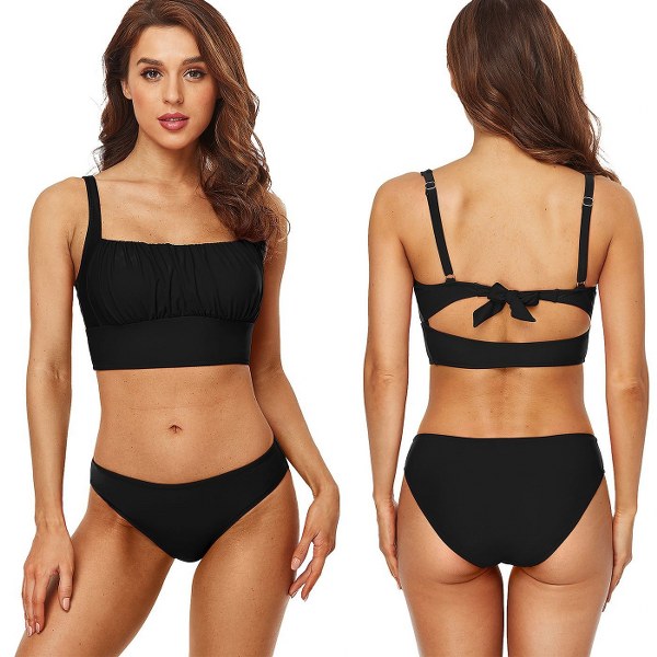 Μαγιό Μπικίνι Surf Top Μαύρο Nylon-Spandex 42-3050 Extra Large (Χρώμα: Μαύρο, Ύφασμα: 82% Nylon-18% Spandex) - OEM - 42-3050-extra large