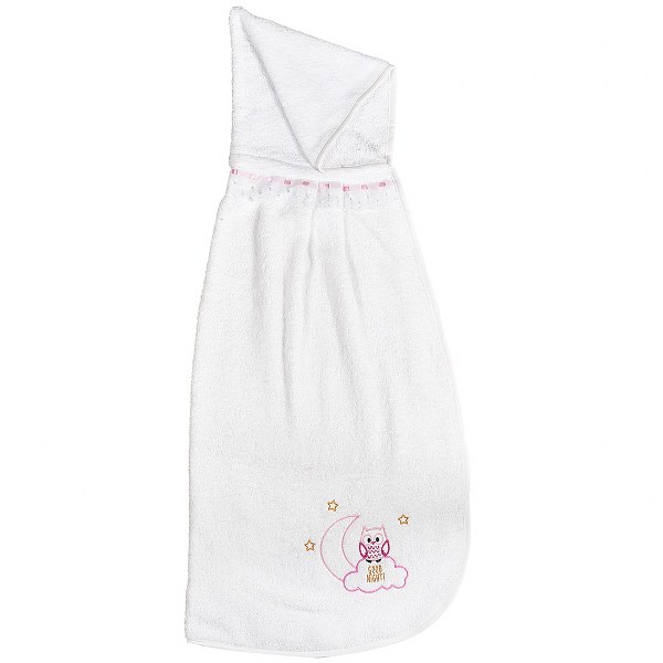 Ο Κόσμος του Μωρού Κάπα Βαμβακερή 85x95εκ. Owl Ροζ 46061 (Ύφασμα: Βαμβάκι 100%, Χρώμα: Ροζ, Μέγεθος: Βρεφικό) - Ο Κόσμος του Μωρού - 5205626460619