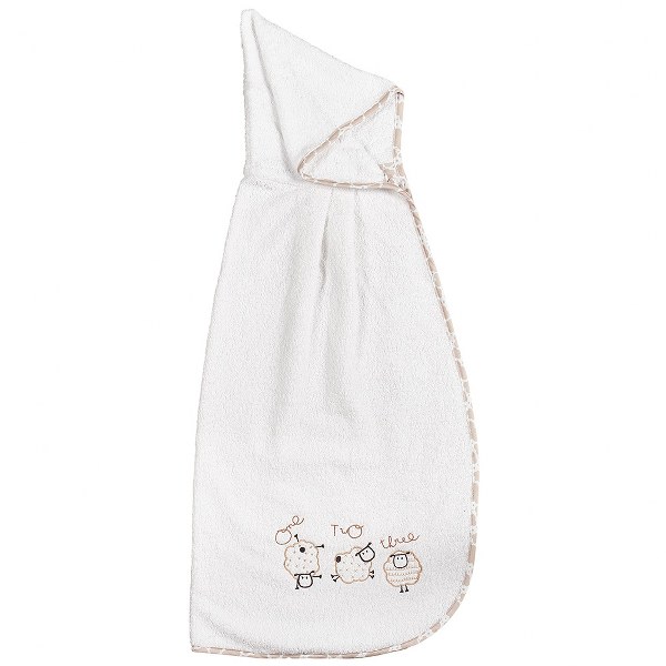 Κάπα Βαμβακερή 85x95εκ. Sheep Εκρού 47593 (Ύφασμα: Βαμβάκι 100%, Χρώμα: Εκρού , Μέγεθος: Βρεφικό) - Ο Κόσμος του Μωρού - 5205626475934