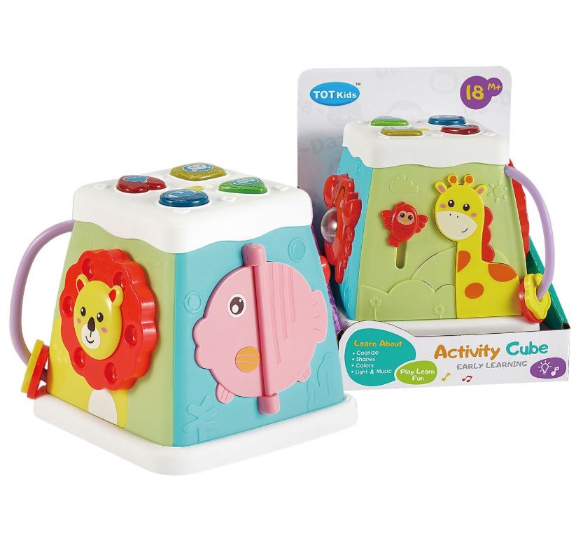 Βρεφικός Κύβος Δραστηριοτήτων Μπαταρίας 15x14x18εκ. Toy Markt 74-1117 - Toy Markt - 74-1117