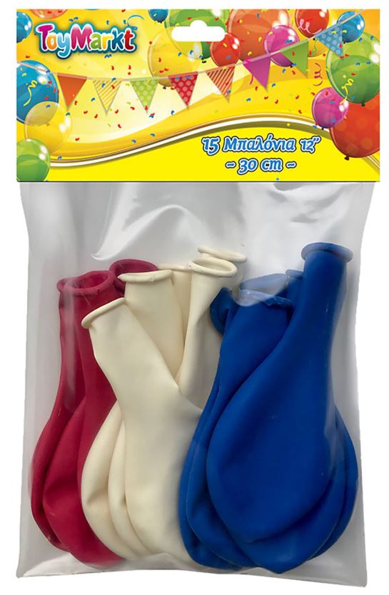 Toy Markt Μπαλόνια 12" Σετ 15τμχ Toy Markt 71-85 - Toy Markt - 71-85