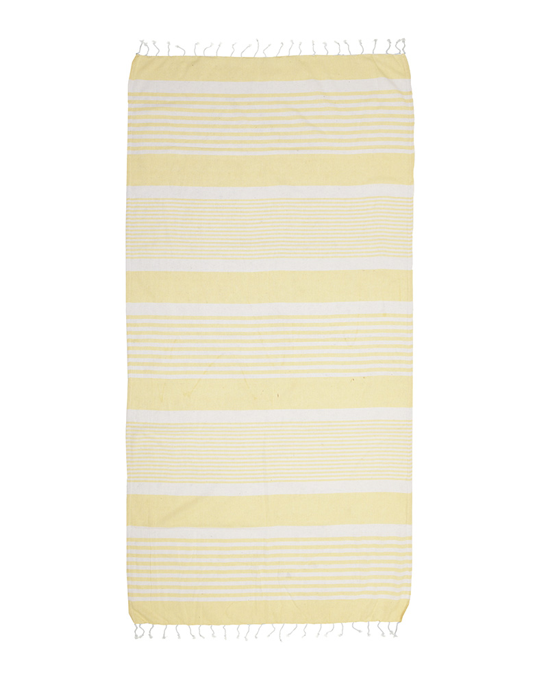 Πετσέτα Θαλάσσης Pestemal Βαμβακερή Κίτρινη-Λευκή 90×170εκ. ble 5-46-807-0089 (Ύφασμα: Βαμβάκι 100%, Χρώμα: Λευκό) – ble – 5-46-807-0089