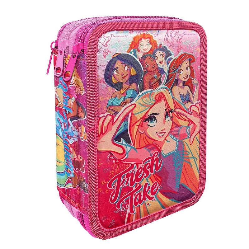 Disney Κασετίνα Τριπλή Γεμάτη Princess 12,5x7x19,5εκ. Disney 50-2794 - Disney - 50-2794