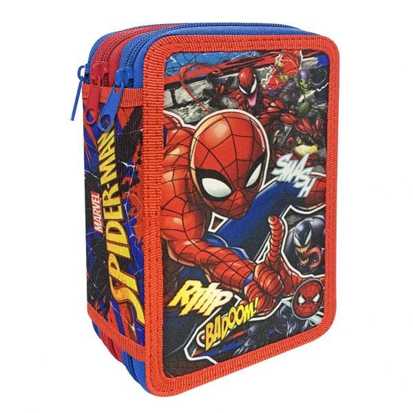 Disney Κασετίνα Τριπλή Γεμάτη Spiderman 12,5x7x19,5εκ. Disney 50-2795 - Disney - 50-2795