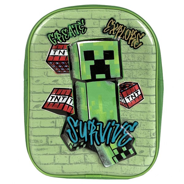 Justnote Τσάντα Πλάτης Νηπίου 3D 31εκ. Minecraft 50-3116 - Justnote - 50-3116
