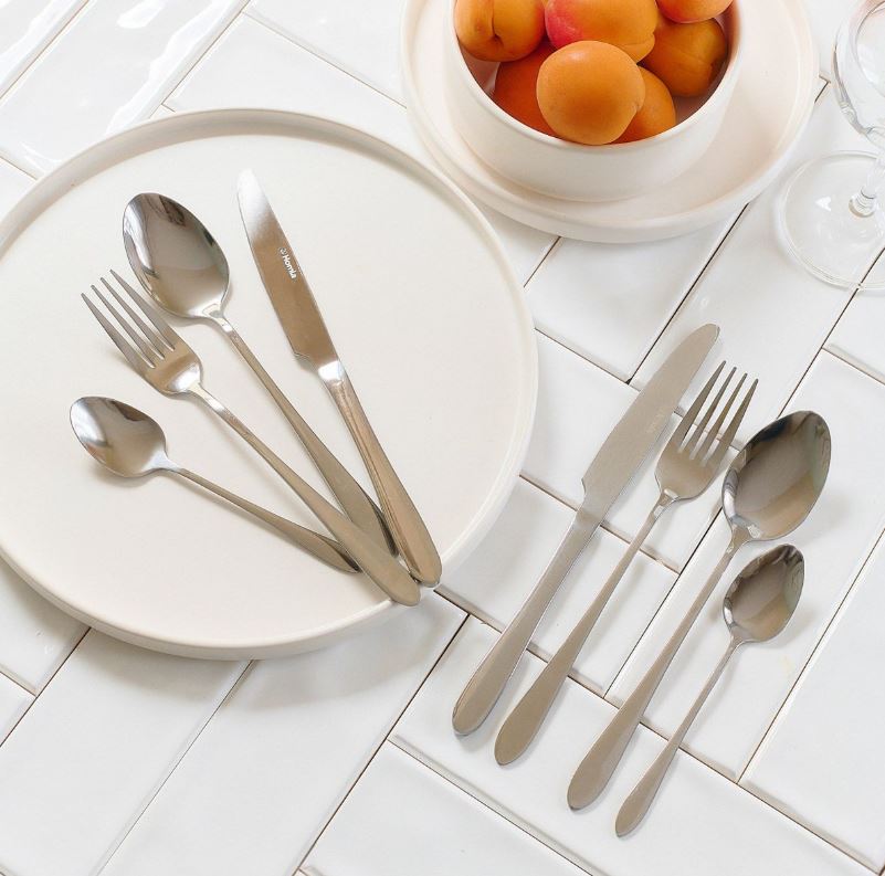 Mαχαιροπήρουνα Σετ 16τμχ Ανοξείδωτα Ασημί Abele Homla 2