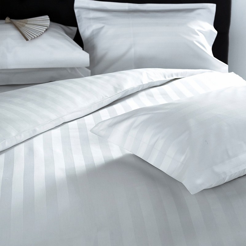 OEM Σεντόνι 180x290εκ. 100% Βαμβάκι 300TC Με Ρίγα 2cm Cotton SuperB Line (Σετ 6 Τεμάχια) (Ύφασμα: Βαμβάκι 100%, Χρώμα: Λευκό) - OEM - 5201847003116