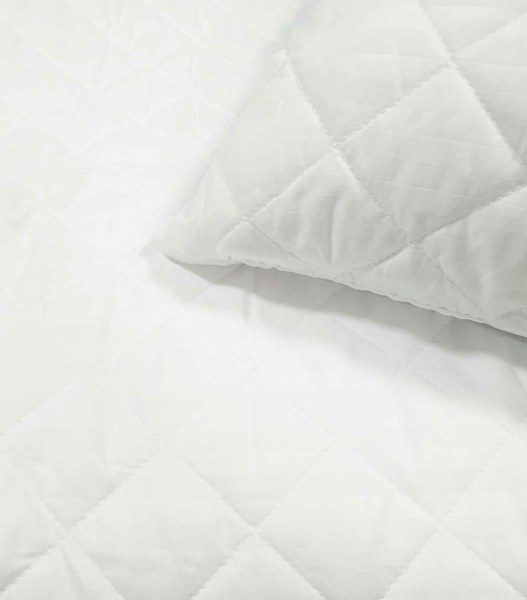 OEM Επίστρωμα Καπιτονέ Ημίδιπλο 120x200+35εκ. Stipe Microfiber Λευκό (Σετ 6 Τεμάχια) (Ύφασμα: Microfiber, Χρώμα: Λευκό) - OEM - 5201847046045