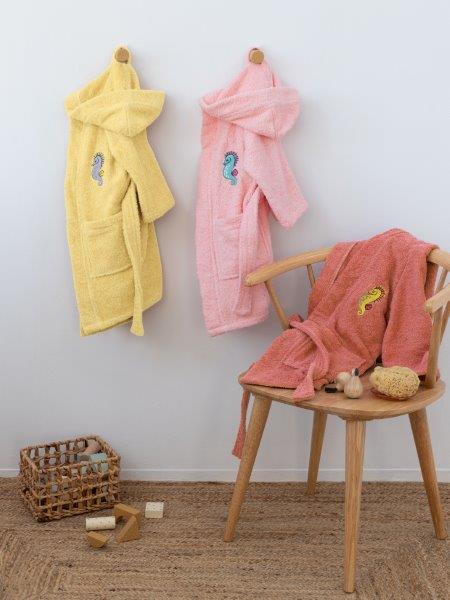 Μπουρνούζι Παιδικό Βαμβακερό Με Κουκούλα 6-8 Ετών Tami Pink Palamaiki (Ύφασμα: Βαμβάκι 100%, Χρώμα: Ροζ) – Palamaiki – 5205857277116