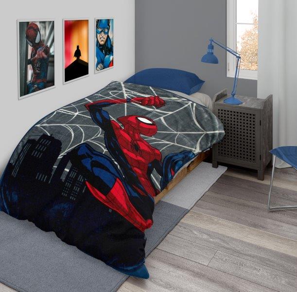 Κουβέρτα Μονή Βελουτέ 160x220εκ. Spiderman 518 Disney DimCol (Ύφασμα: Polyester) - Disney - 52462706001 202965