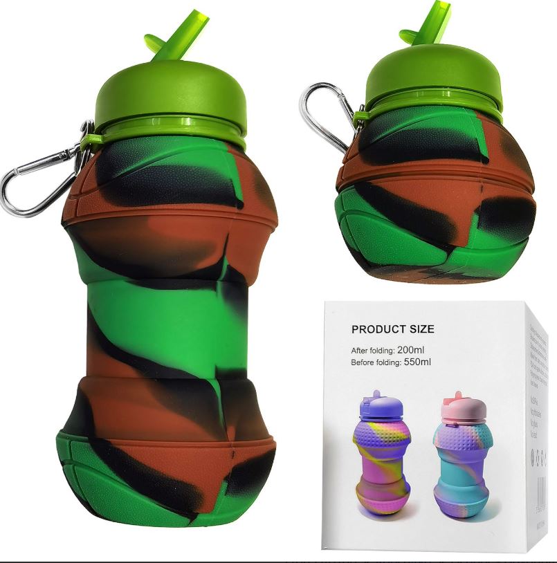 Homie Παγούρι Σιλικόνης Πτυσσόμενο Μπάλα 550ml Homie 80-2152 (Υλικό: Σιλικόνη) - Homie - 80-2152