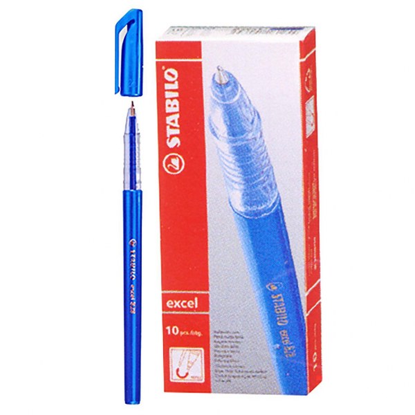 Stabilo Στυλό Excel Blue Ballpoint Medium Stabilo 60-94 (Σετ 10 Τεμάχια) (Χρώμα: Μπλε) - Stabilo - 60-94