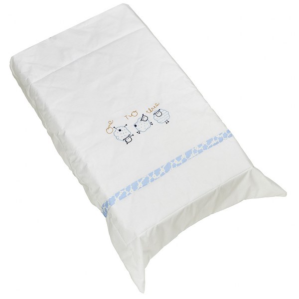 Ο Κόσμος του Μωρού Πάπλωμα Βαμβακερό Λίκνου 70x100εκ. Sheep Σιέλ 65292 (Ύφασμα: Βαμβάκι 100%, Χρώμα: Σιέλ, Μέγεθος: Λίκνου) - Ο Κόσμος του Μωρού - 5205626652922