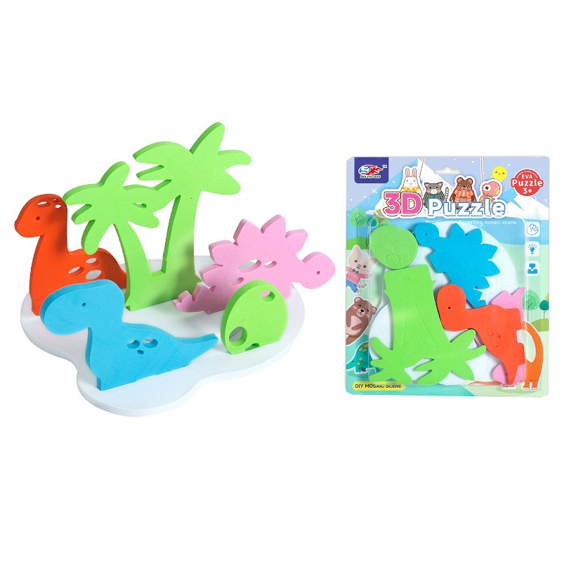 Παζλ 3D Δεινόσαυροι Σε Κουτί 23x27εκ. Toy Markt 69-1783 - Toy Markt - 69-1783