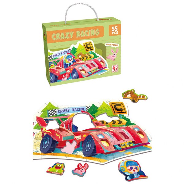 Toy Markt Παζλ Πατώματος 55τμχ Φόρμουλα Crazy Racing Σε Κουτί 23x6x18εκ. Toy Markt 69-1851 - Toy Markt - 69-1851