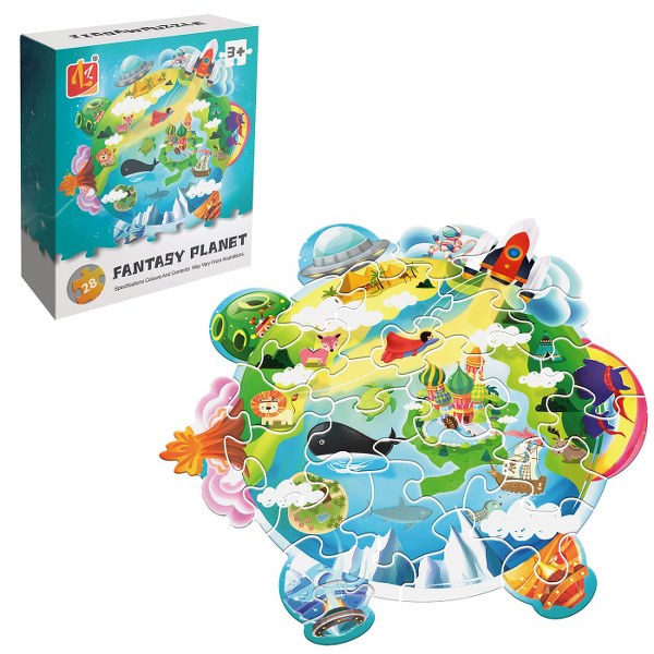 Toy Markt Παζλ 28τμχ Fantasy Planet Σε Κουτί 11x4x13εκ. Toy Markt 69-1857 - Toy Markt - 69-1857