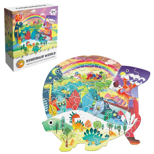 Toy Markt Παζλ 36τμχ Dinosaur World Σε Κουτί 11x4x13εκ. Toy Markt 69-1859 - Toy Markt - 69-1859