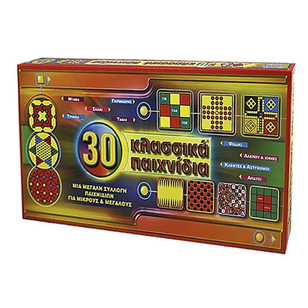 Επιτραπέζιο Παιχνίδι 30 Κλασσικά Παιχνίδια 42×26εκ. 69-390 – OEM – 69-390