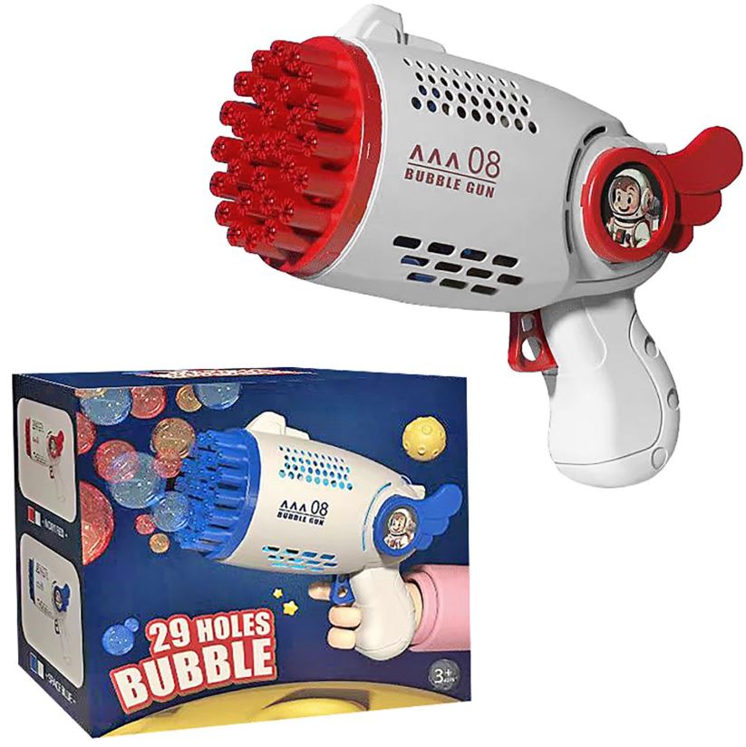 Toy Markt Όπλο Σαπουνόφουσκες 29 Τρύπες Μπαταρίας 17x8x15εκ. Toy Markt 71-3544 - Toy Markt - 71-3544