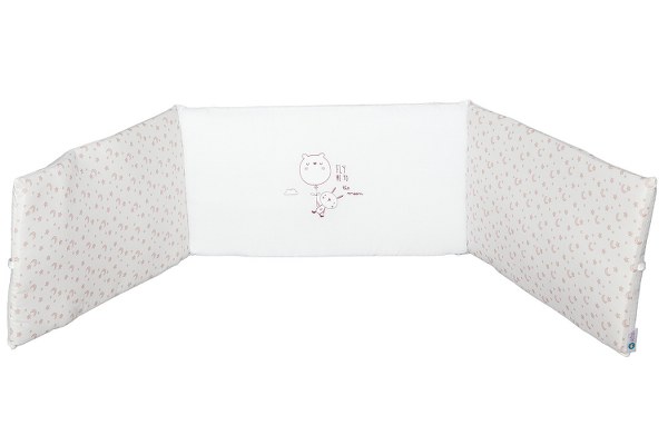 Πάντα Κούνιας Βαμβακερή 35x195εκ. Fly Me Pink 70201 (Ύφασμα: Βαμβάκι 100%, Χρώμα: Λευκό) - Ο Κόσμος του Μωρού - 70201
