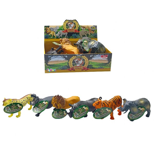 Toy Markt Άγρια Ζώα Σετ 6τμχ Σε Κουτί 26x16x8εκ. Toy Markt 71-3396 - Toy Markt - 71-3396