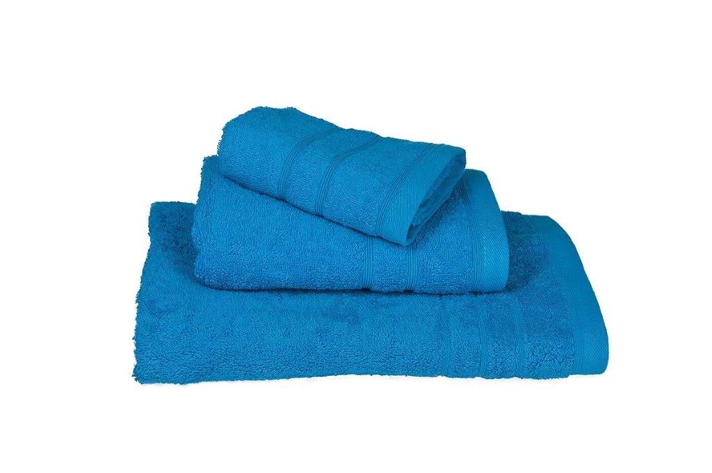 Σετ Πετσέτες 3τμχ Βαμβακερές Turquoise 7111811-1 (Ύφασμα: Βαμβάκι 100%, Χρώμα: Τυρκουάζ, Μέγεθος: Σετ) - KOMVOS HOME - 7111811-1