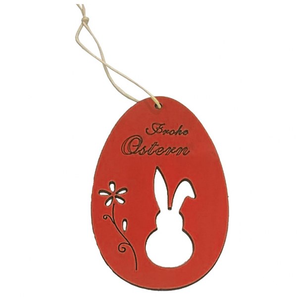 Πασχαλινο Στολίδι Κρεμαστό Αυγό Ξύλινο Κόκκινο 6×10εκ. Bunny’s 73-1966 (Σετ 20 Τεμάχια) (Υλικό: Ξύλο, Χρώμα: Κόκκινο) – Bunny’s – 73-1966