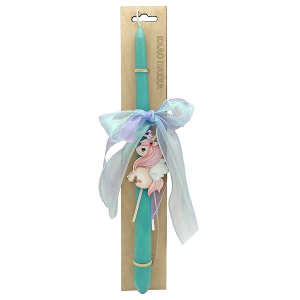 Λαμπάδα Unicorn σε Ξύλινο Πλαίσιο 8x2x35εκ. Bunny's 73-2129 - Bunny's - 73-2129