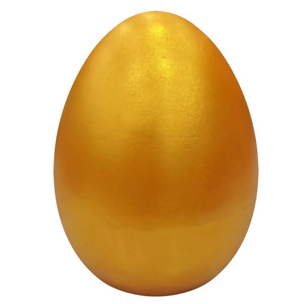 Πασχαλινό Διακοσμητικό Αυγό Κεραμικό Χρυσό 9x12εκ. Bunny's 73-2207 (Υλικό: Κεραμικό, Χρώμα: Χρυσό ) - Bunny's - 73-2207