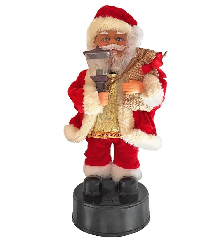 Άγιος Βασίλης Με Φανάρι Μπαταρίας 30εκ. Xmasfest 93-158