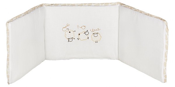 Ο Κόσμος του Μωρού Πάντα Λίκνου Βαμβακερή 32x126εκ. Sheep Εκρού 75293 (Ύφασμα: Βαμβάκι 100%, Χρώμα: Εκρού ) - Ο Κόσμος του Μωρού - 5205626752936