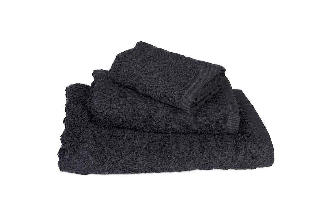 Πετσέτα Βαμβακερή Σώματος 75x145εκ. Black 7311198-12 (Ύφασμα: Βαμβάκι 100%, Χρώμα: Μαύρο, Μέγεθος: Σώματος) - KOMVOS HOME - 7311198-12