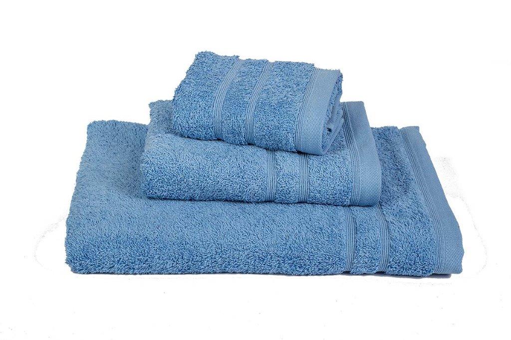 Πετσέτα Βαμβακερή Προσώπου 50x90εκ. Light Blue 7333336-13 (Ύφασμα: Βαμβάκι 100%, Χρώμα: Γαλάζιο , Μέγεθος: Προσώπου) - KOMVOS HOME - 7333336-13