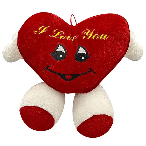 Toy Markt Λούτρινη Καρδιά Κρεμαστή Με Πόδια 31x25εκ. Toy Markt 79-152 - Toy Markt - 79-152