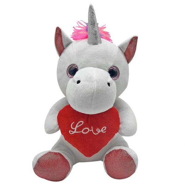 Toy Markt Μονόκερος Λούτρινο Με Καρδιά Love 20εκ. Toy Markt 79-452 - Toy Markt - 79-452