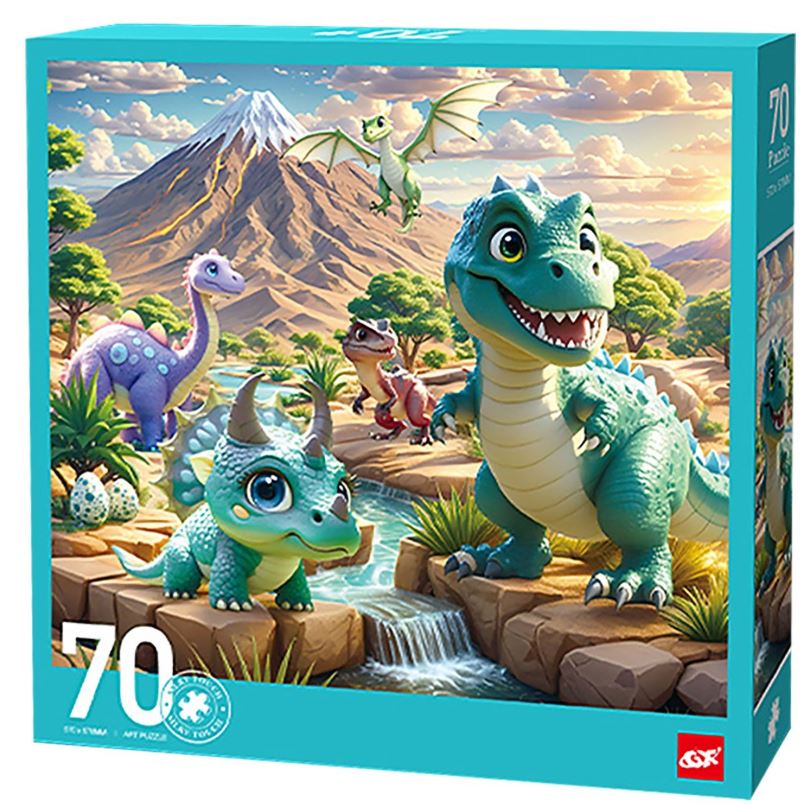 Παζλ 70τμχ Δεινοσαυράκια Σε Κουτί 25x5x25εκ. Toy Markt 69-1882 - Toy Markt - 69-1882