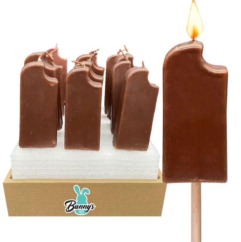 Κερί Παγωτό Ξυλάκι 5,5x2,5x11εκ./22εκ. Bunny's 73-2133 (Σετ 15 Τεμάχια) - Bunny's - 73-2133