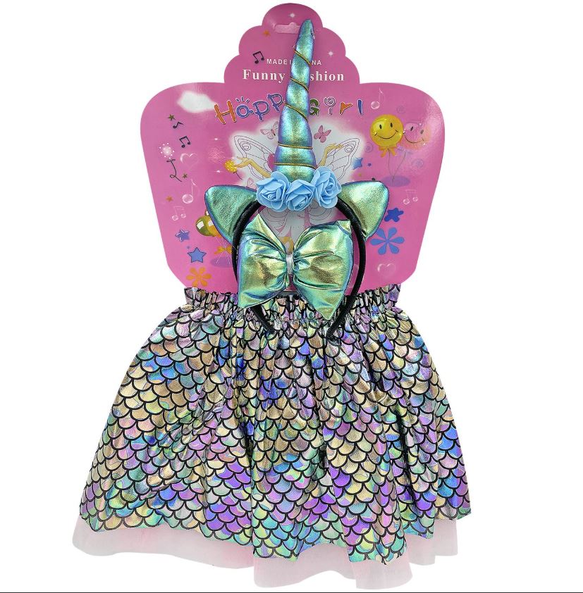 Σετ Παιδικής Αμφίεσης Ουράνιο Τόξο Μονόκερος Νο 3-5 ετώ