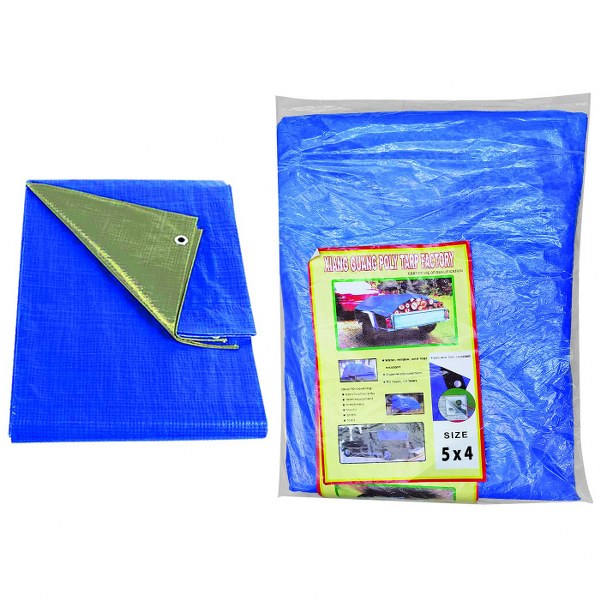 Μουσαμάς Αδιάβροχος Με Κρίκους 90g/m-5x4μ. Homie 81-315 - Homie - 81-315