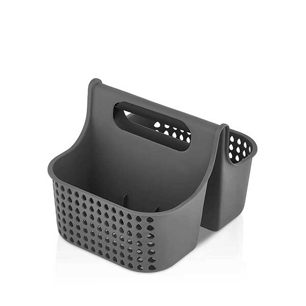 Θήκη Οργάνωσης Διπλή Πλαστική Γκρι 25x19x19εκ. 12-82500 (Υλικό: Πλαστικό, Χρώμα: Γκρι) - OEM - 12-82500-grey